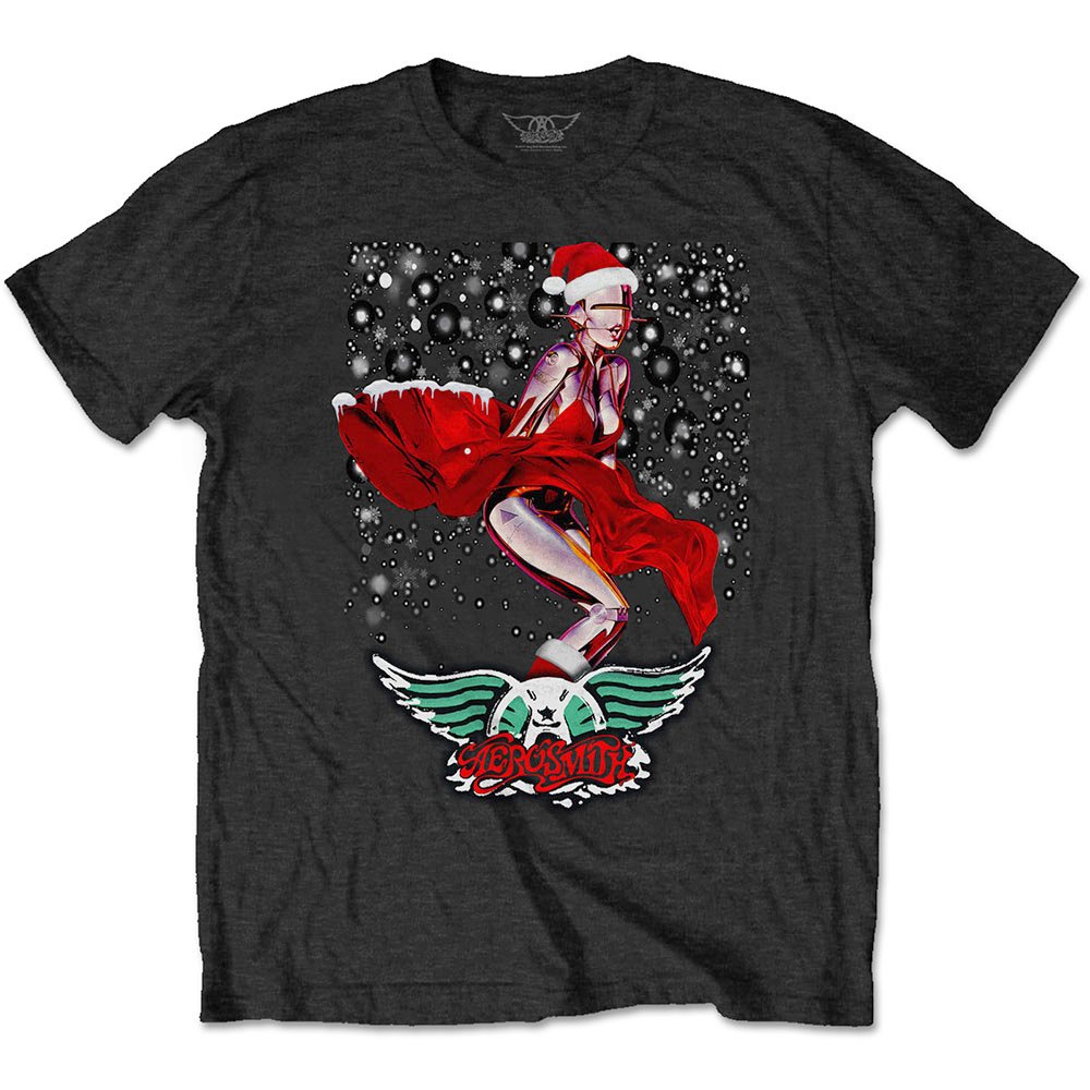 Aerosmith - Robo Santa Tshirt Homme - Noir